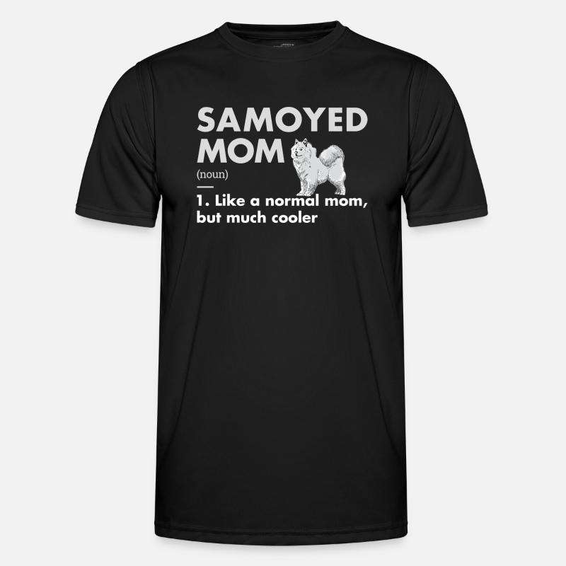 Samoyed Mom Definition - Men's Functional T-Shirt - black