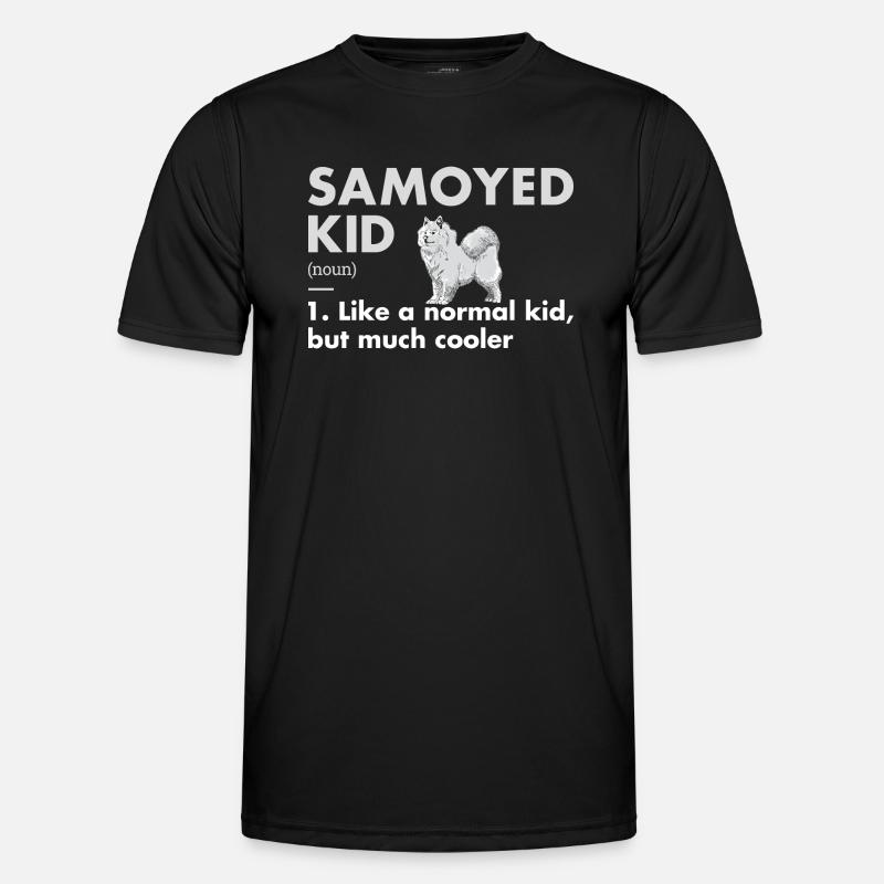 Samoyed Kid Definition - Men's Functional T-Shirt - black