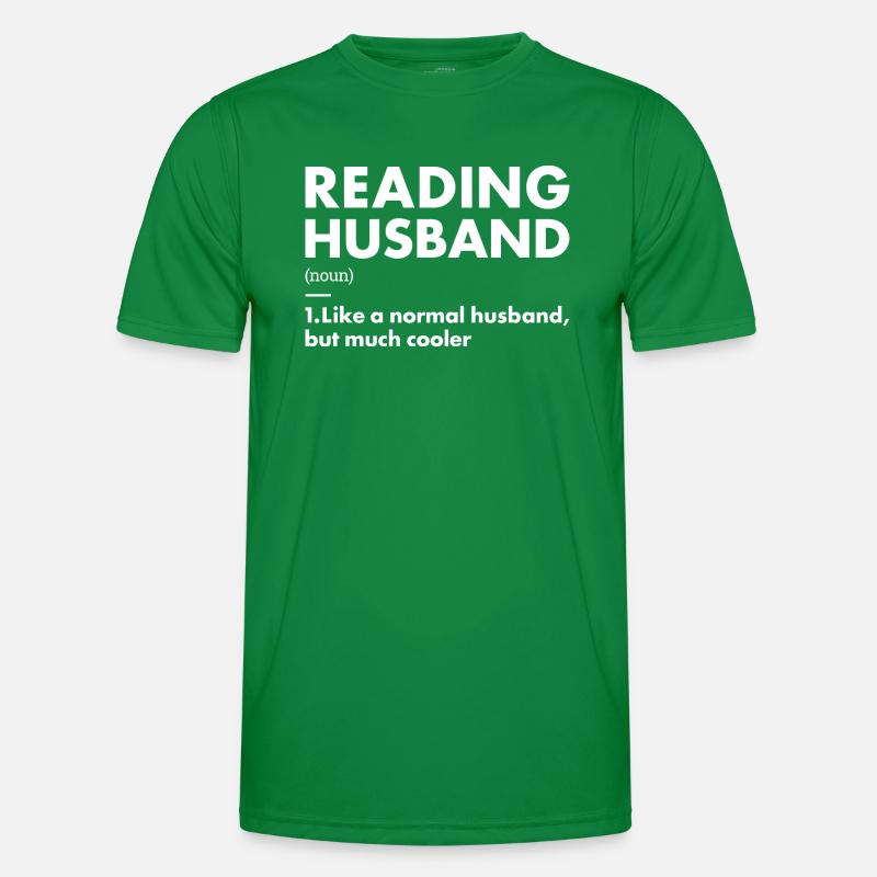 Reader Husband Definition Reading Men's Functional T-Shirt