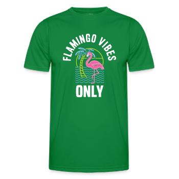 Flamingo - Männer Funktions-T-Shirt - Kelly Green - Vorne - AI Model Male 178 dark (178cm)