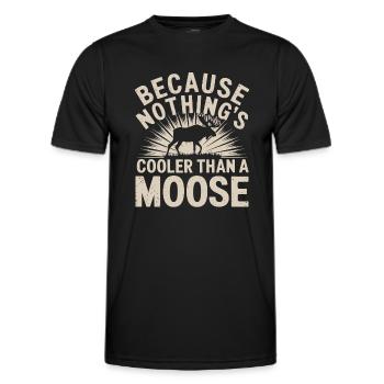 Elk - Men's Functional T-Shirt - black - Front - AI Model Male 178 dark (178cm)