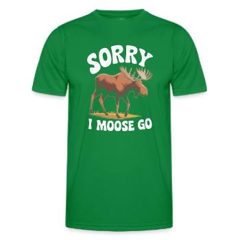 Sorry I Moose Go Elch - Männer Funktions-T-Shirt - Kelly Green - Vorne - AI Model Male 178 dark (178cm)