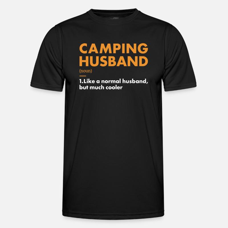 Camper Husband Definition Camping - Men's Functional T-Shirt - black