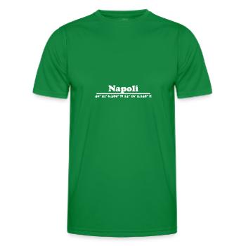 Coordonnées de Naples - T-shirt sport Homme - vert - Devant - AI Model Male 178 dark (178cm)