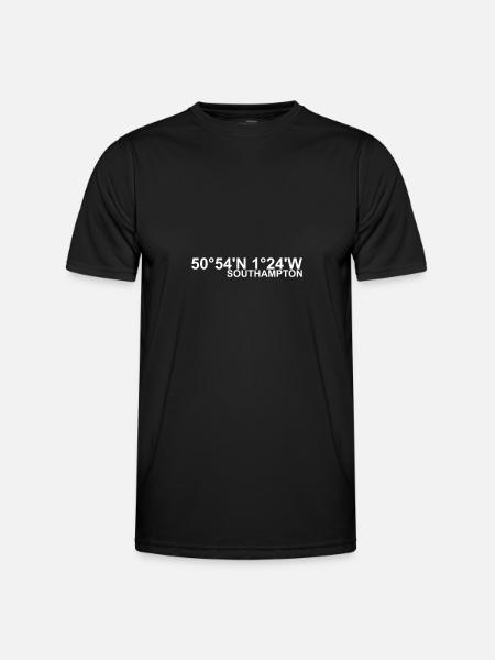 Coordonnées de Southampton - T-shirt sport Homme - noir