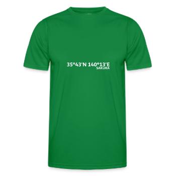 Sakura Coordinates - Men's Functional T-Shirt - kelly green - Front - AI Model Male 178 dark (178cm)
