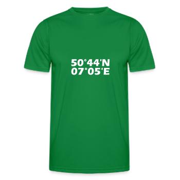 Bonn Coordinates - Men's Functional T-Shirt - kelly green - Front - AI Model Male 178 dark (178cm)