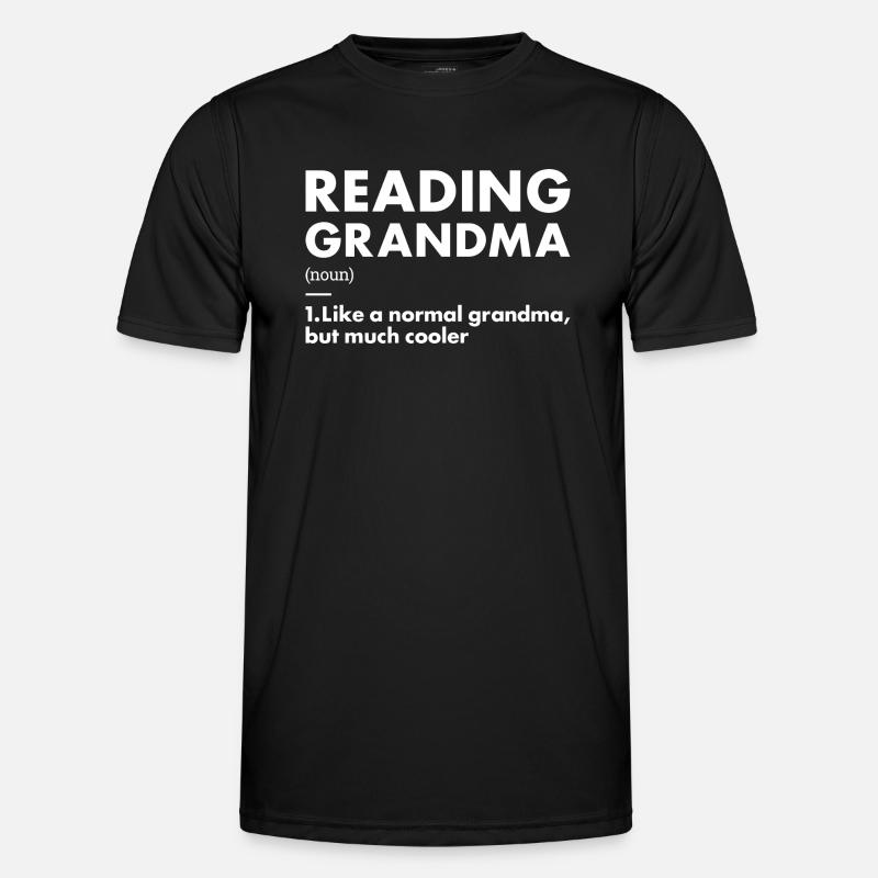 Reader Grandma Definition Reading - Men's Functional T-Shirt - black