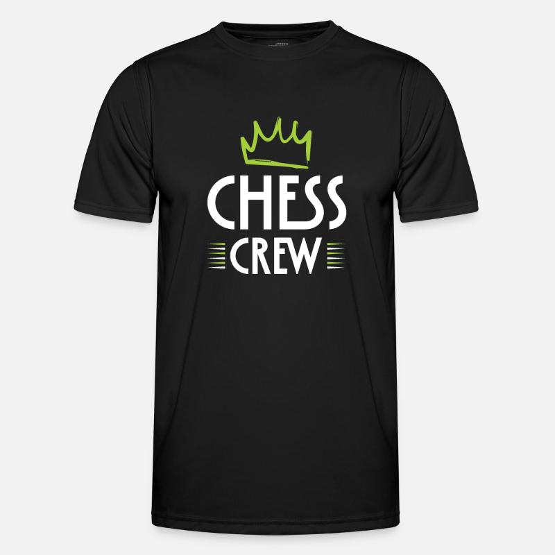 Chess Crew - Männer Funktions-T-Shirt - Schwarz