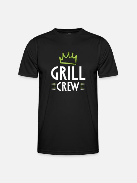 Grill Crew - Men's Functional T-Shirt - black