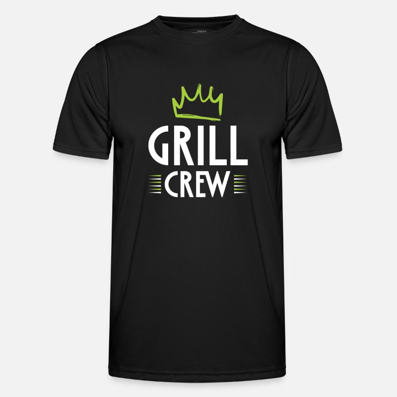 Grill Crew - Men's Functional T-Shirt - black