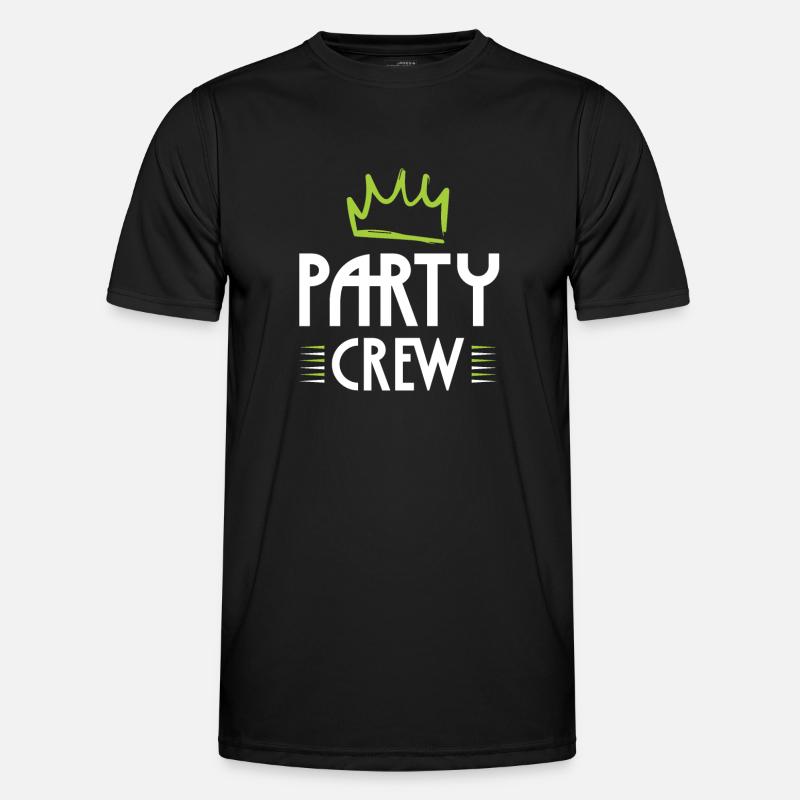 Party Crew - Men's Functional T-Shirt - black