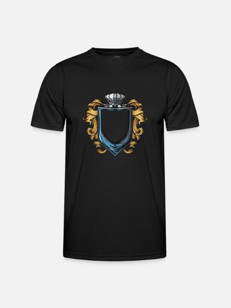 Coat of arms symbol - Men's Functional T-Shirt - black