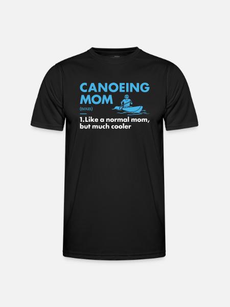 Kanovaarder Moeder Definitie Kanoën - Functioneel T-shirt voor mannen - zwart