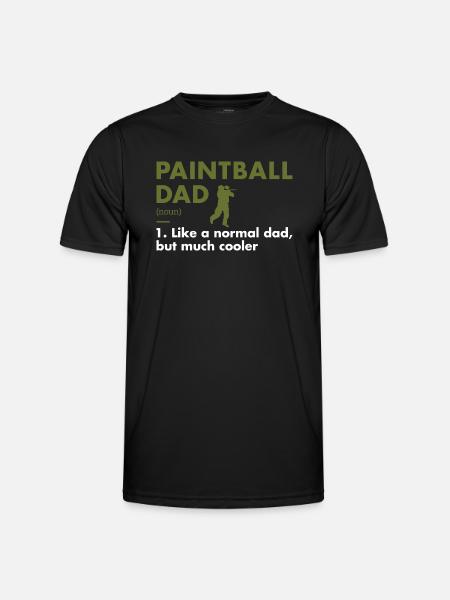 Sport Dad Definition Paintball - Men's Functional T-Shirt - black