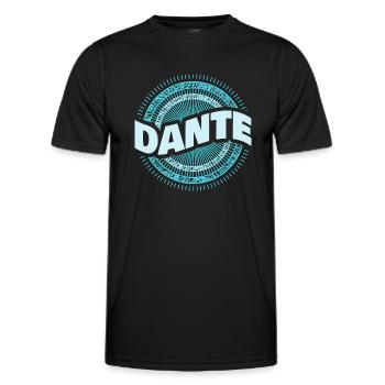 Geschenkidee Dante - Männer Funktions-T-Shirt - Schwarz - Vorne - AI Model Male 178 dark (178cm)