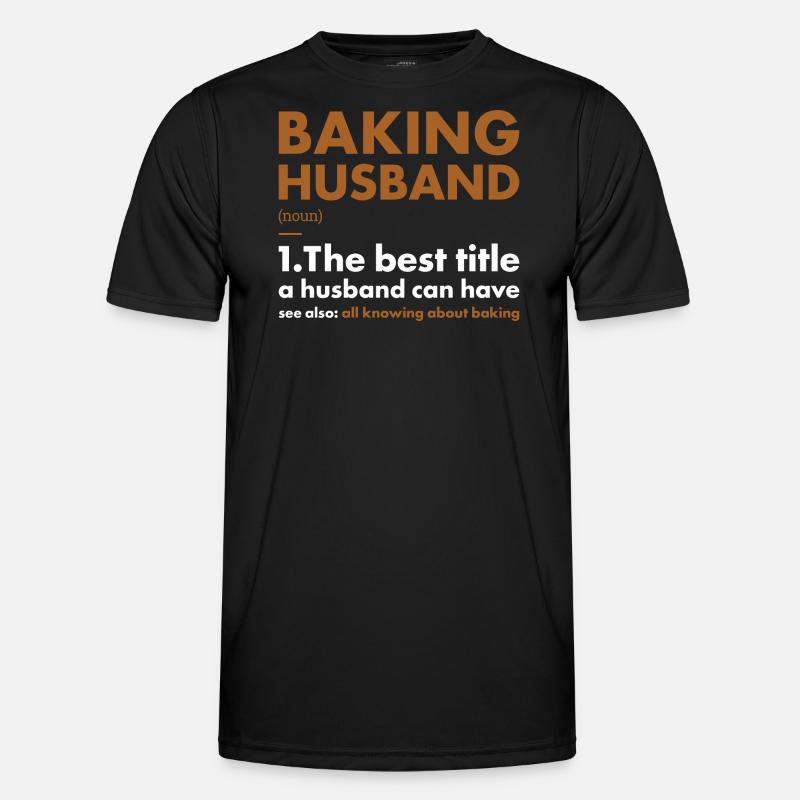 Baker Husband Definition Baking - Men's Functional T-Shirt - black
