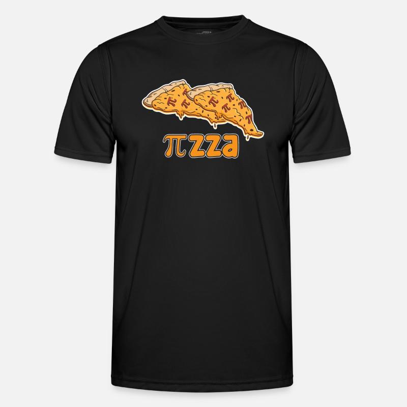 Math Pizza Pi - Men's Functional T-Shirt - black