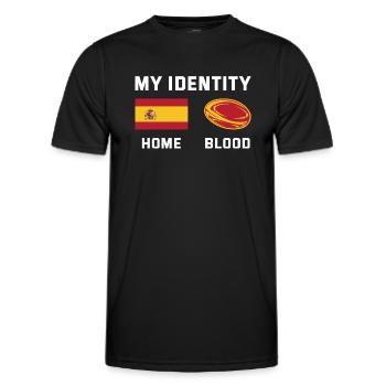 Mon identité Espagne Rugby - T-shirt sport Homme - noir - Devant - AI Model Male 178 dark (178cm)