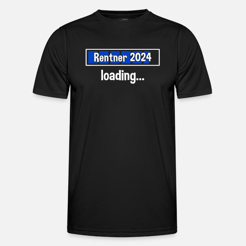 Rentner 2024 Loading... Rente 2024 - Männer Funktions-T-Shirt - Schwarz