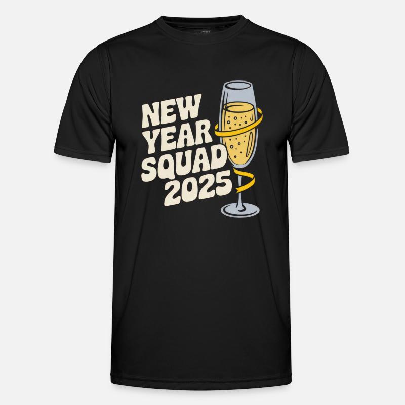 New Year Squad 2025 - Men's Functional T-Shirt - black