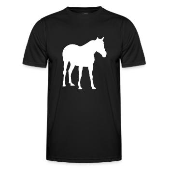 Cheval chevaux chevaux - T-shirt sport Homme - noir - Devant - AI Model Male 178 dark (178cm)