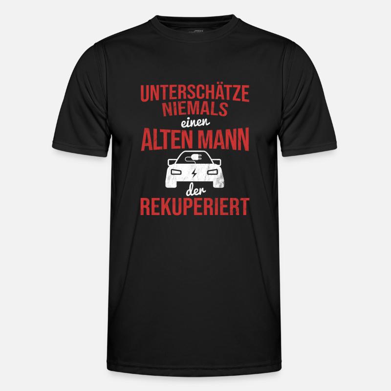 Elektroauto Auto E-Auto Männer Funktions-T-Shirt