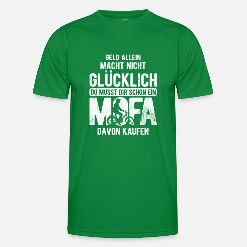 Mofa Moped Geschenk Männer Funktions-T-Shirt