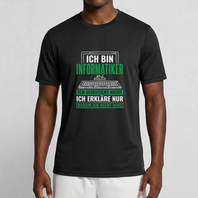 Informatik Informatiker Programmierer Männer Funktions-T-Shirt