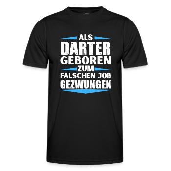 Darter s’est trompé d’emploi - T-shirt sport Homme - noir - Devant - AI Model Male 178 dark (178cm)