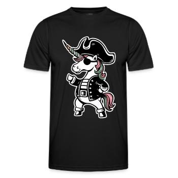 Unicorn Unicorns Mythical Creatures Mystical - Men's Functional T-Shirt - black - Front - AI Model Male 178 dark (178cm)