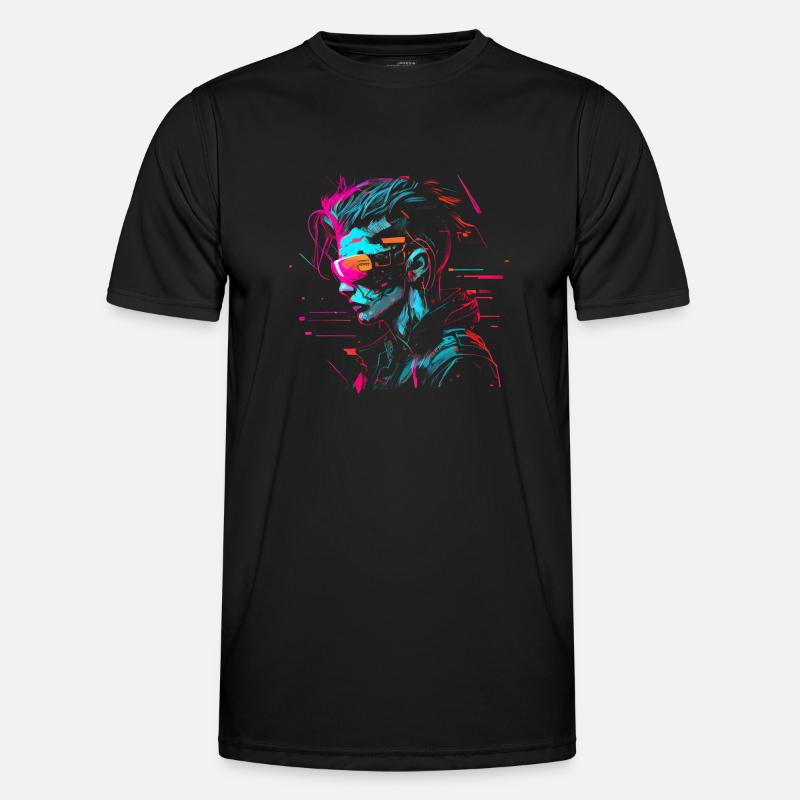 Internet Hacker - Männer Funktions-T-Shirt - Schwarz