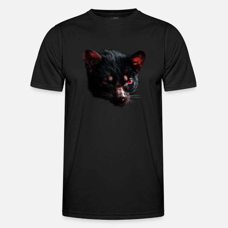Tasmanian devil head - Men's Functional T-Shirt - black
