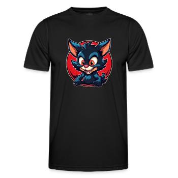 Super cute tasmanian Devil - Men's Functional T-Shirt - black - Front - AI Model Male 178 dark (178cm)