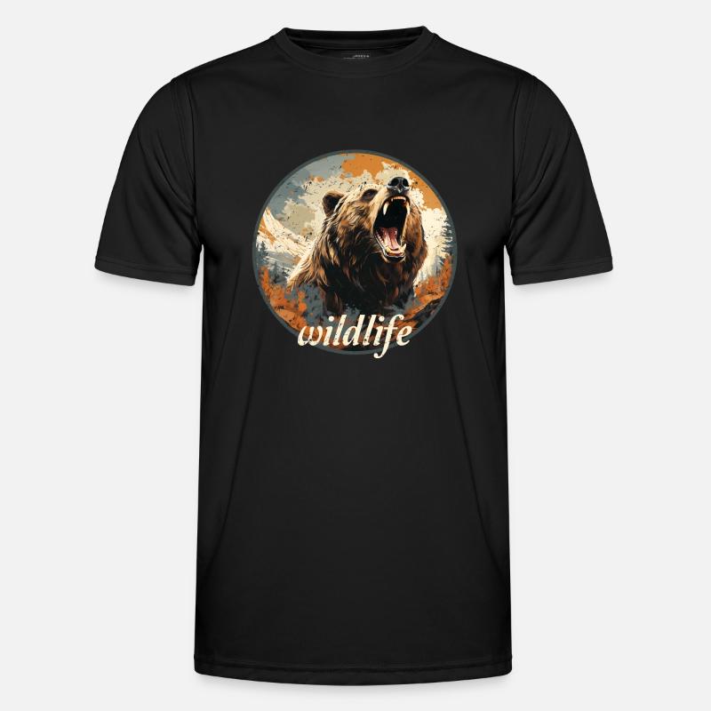 Style rétro de la faune T-shirt sport Homme