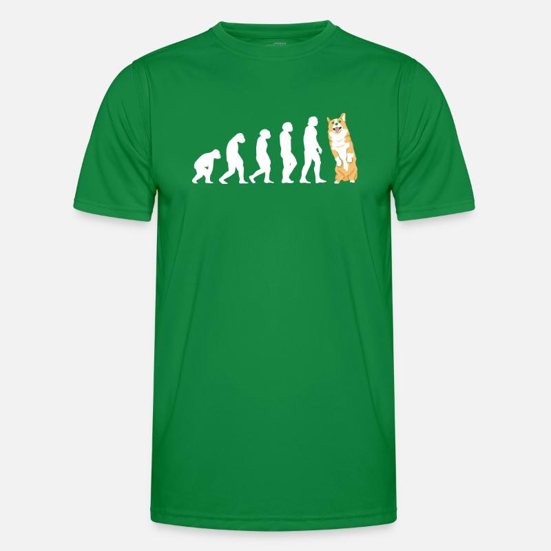 Évolution du chien Corgi T-shirt sport Homme