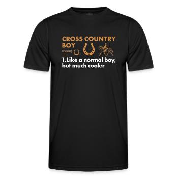 Rider Boy Definition Cross Country - Männer Funktions-T-Shirt - Schwarz - Vorne - AI Model Male 178 dark (178cm)