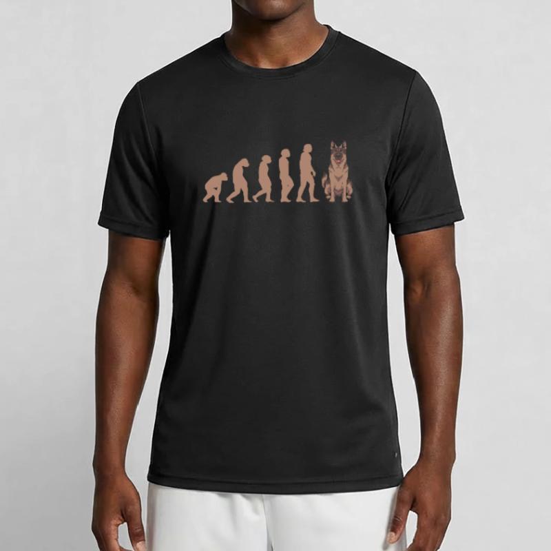 Evolution German Shepherd Männer Funktions-T-Shirt