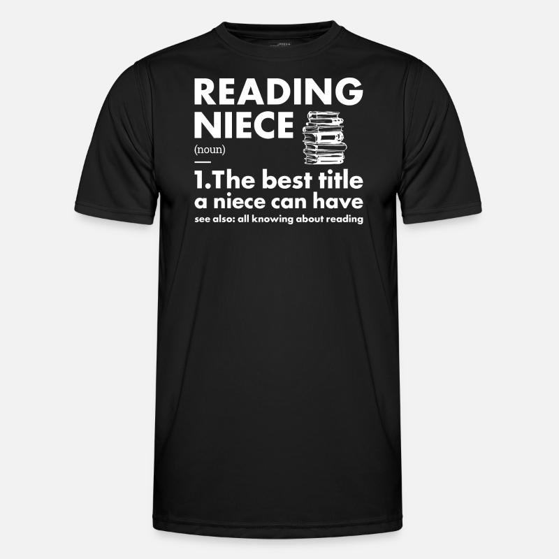 Reader Niece Definition Reading - Men's Functional T-Shirt - black