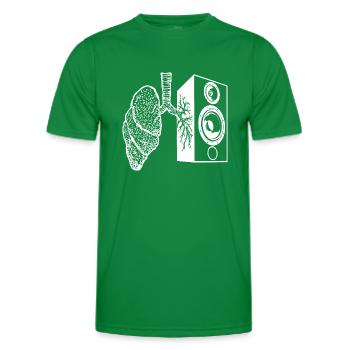 lung speaker - Männer Funktions-T-Shirt - Kelly Green - Vorne - AI Model Male 178 dark (178cm)
