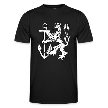 Düsseldorfer Löwe - Männer Funktions-T-Shirt - Schwarz - Vorne - AI Model Male 178 dark (178cm)