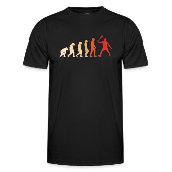 Sport Evolution Squash - Men's Functional T-Shirt - black - Front - AI Model Male 178 dark (178cm)