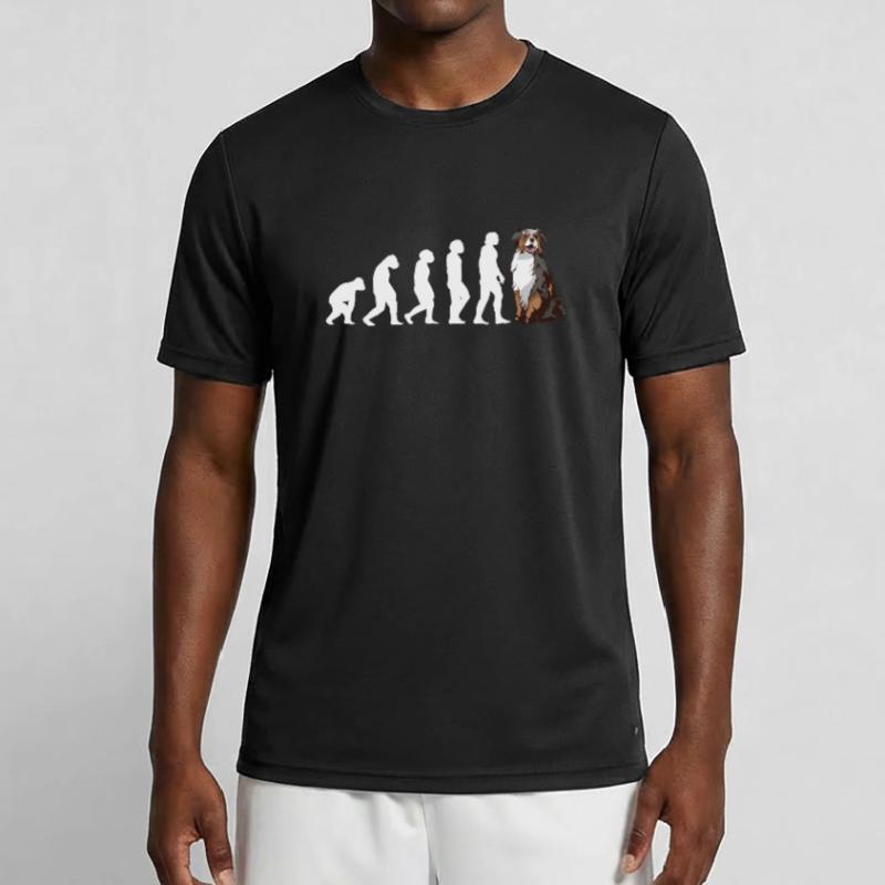 Évolution du chien Aussie T-shirt sport Homme