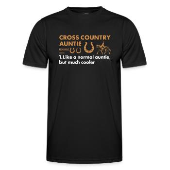 Rider Auntie Definition Cross Country - Männer Funktions-T-Shirt - Schwarz - Vorne - AI Model Male 178 dark (178cm)