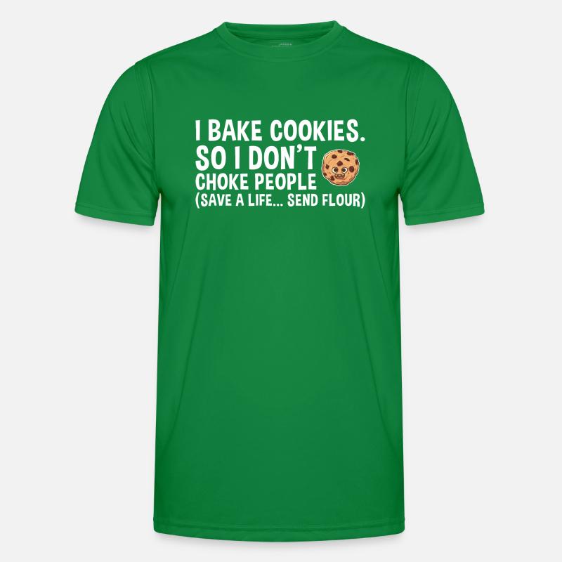 Baking Save A Life... Send Flour Cookie Men's Functional T-Shirt