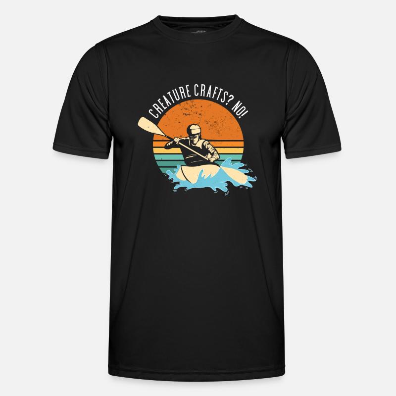 Creature Crafts? No! Whitewater Kayaking Männer Funktions-T-Shirt