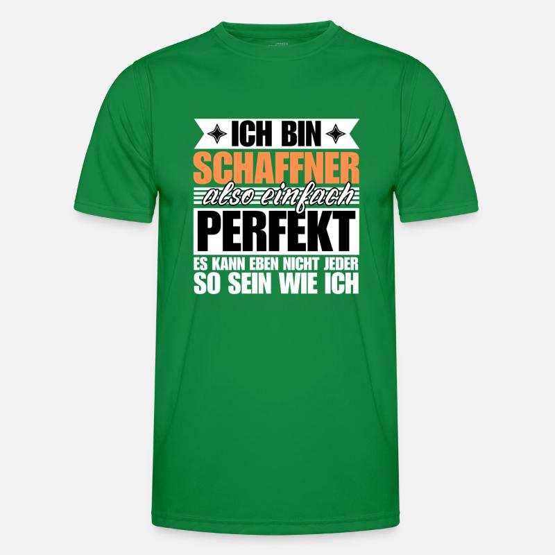 Perfekter Schaffner Männer Funktions-T-Shirt