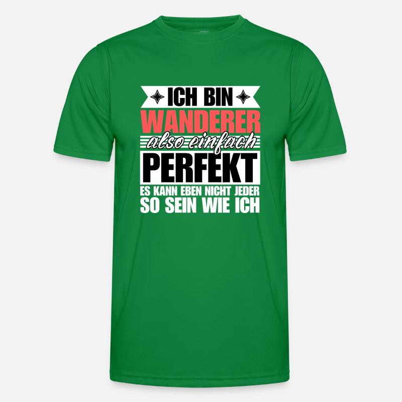 Perfekter Wanderer Männer Funktions-T-Shirt