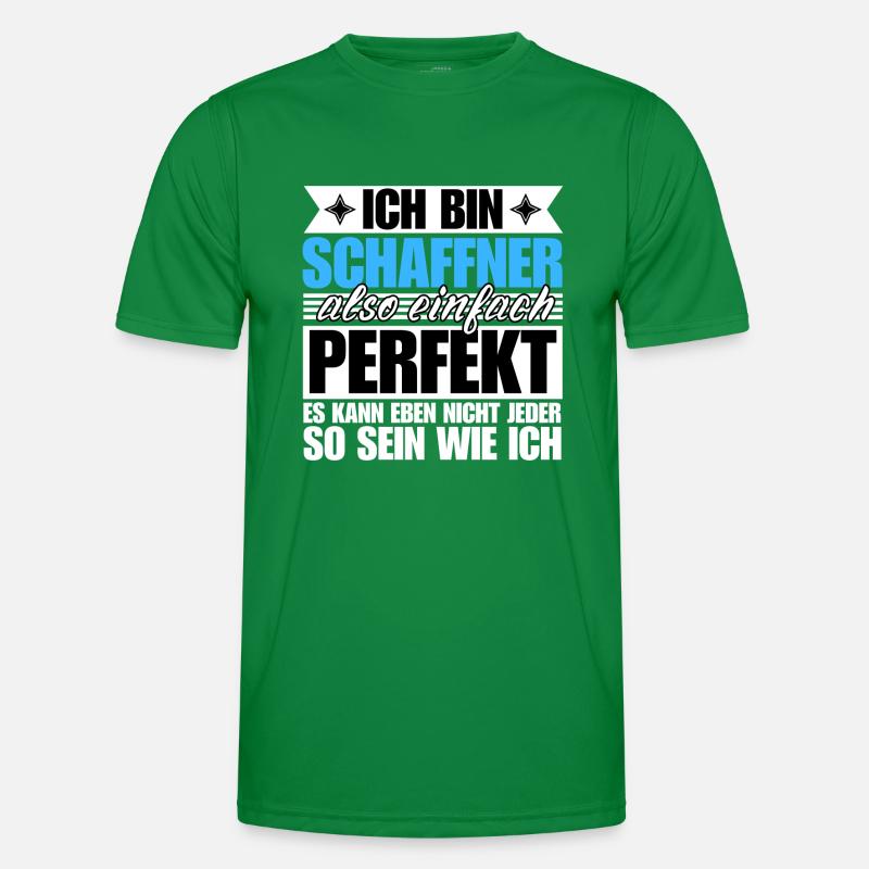 Perfekter Schaffner Männer Funktions-T-Shirt