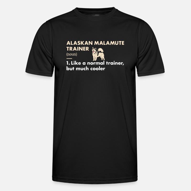 Alaskan Malamute Trainer Definiton - Men's Functional T-Shirt - black